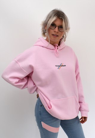 G&G UNISEX PINK MULTI LINES HOOD