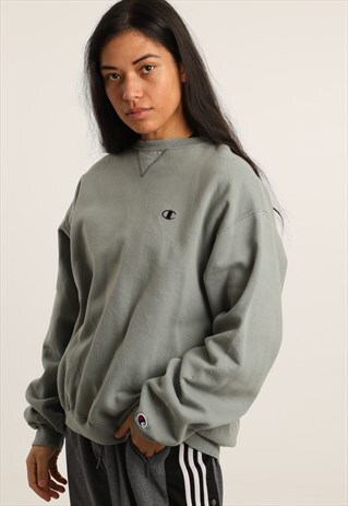 VINTAGE CHAMPION EMBROIDERED LOGO SWEATSHIRT