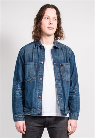 VINTAGE 90'S DARK BLUE DENIM LEVI'S JACKET