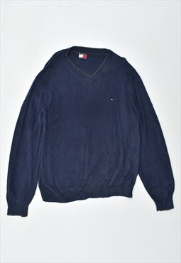Vintage 90's Tommy Hilfiger Jumper Sweater Navy Blue