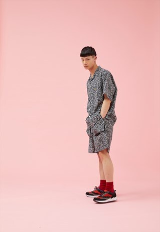 HAIWAIAN SHORTS BLACK MIX