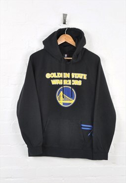 Vintage NBA Golden State Warriors Hoodie Black Medium