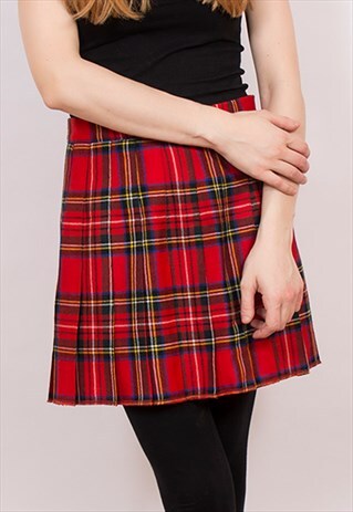 VINTAGE TARTAN MINI KILT