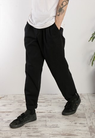 DICKIES PLEATED COMFORT WAIST TROUSERS BLACK O1