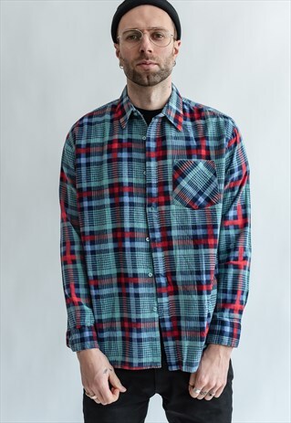 VINTAGE 80S FUNKY CHECKERED SHIRT