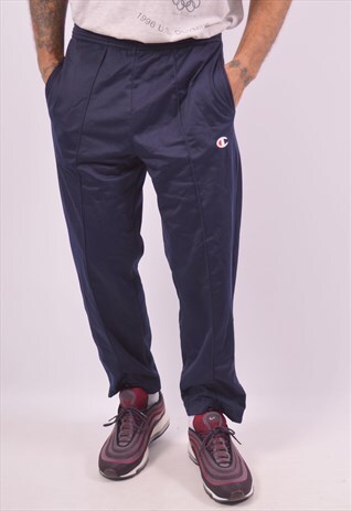 VINTAGE CHAMPION TRACKSUIT TROUSERS NAVY BLUE
