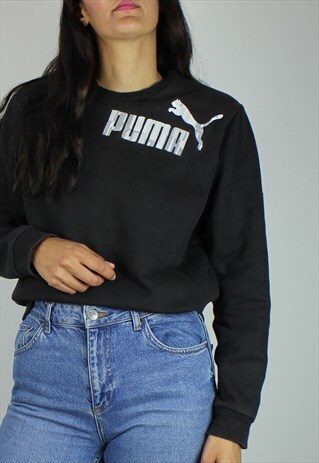 Vintage Puma Sweatshirt Jumper w Logo Front | Re:dream Vintage | ASOS ...