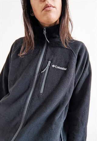 VINTAGE COLUMBIA BLACK FLEECE JACKET