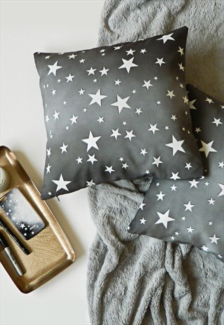 STAR PRINT CUSHION COVER