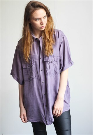 VINTAGE OVERSIZED SILK SHIRT