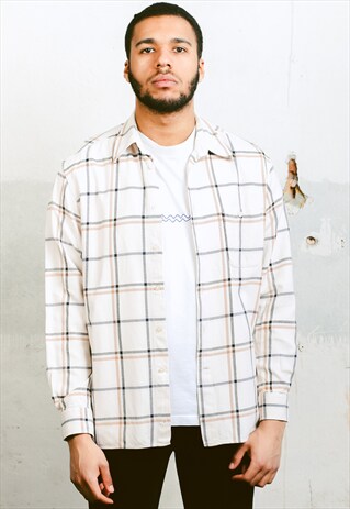 VINTAGE CHECK FLANNEL SHIRT