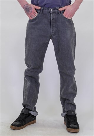 VINTAGE LEVI'S JEANS IN GREY LARGE
