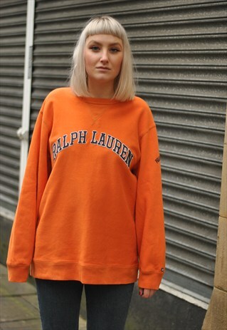 VINTAGE POLO RALPH LAUREN SPELL OUT CREW NECK SWEATER