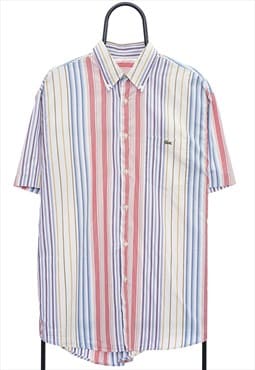 Vintage Lacoste Multicoloured Striped Shirt Mens