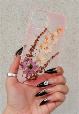 Glow in the Dark Real Botanics Case/ iPhone 12 and 12 Pro