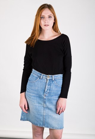 VINTAGE 80S DENIM SKIRT