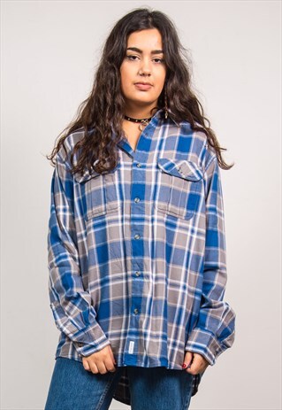 VINTAGE 90'S CHECK FLANNEL SHIRT