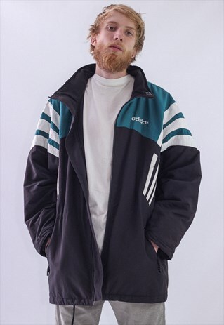 VINTAGE MENS ADIDAS TEAM SOCCER TRAINIG WINTER JACKET