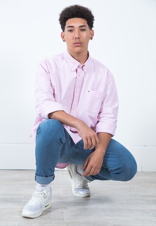 VINTAGE 80S TOMMY HILFIGER CLASSIC SHIRT/ S3039