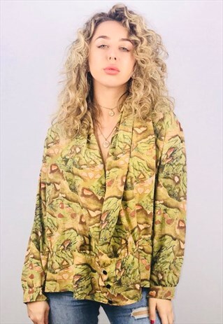 VINTAGE OVERSIZED PATTERN SHIRT