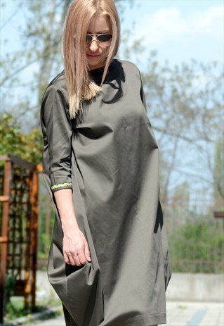 CUSTOM DRESS/ SIMPLE DRESS/ HALF-SLEEVE DRESS/SHIFT DRESS /
