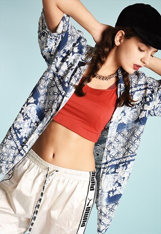 90'S RETRO BOHO FESTIVAL BLOUSE TOP