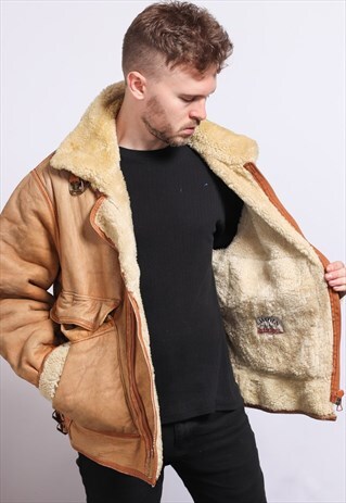 VINTAGE LEATHER AVIATOR JACKET