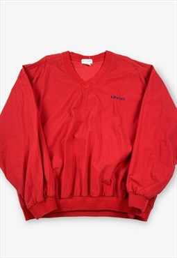 Vintage IZOD Windbreaker Jacket Red Medium BV17945