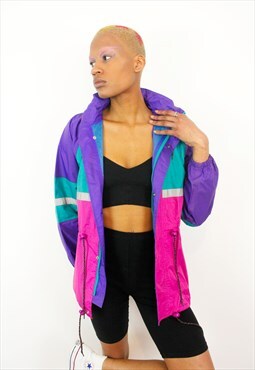 Vintage Euro Hike Bright Colour Block 90s Casual Jacket 