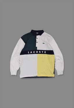 Vintage 90s Lacoste Embroidered Rugby Polo Shirt