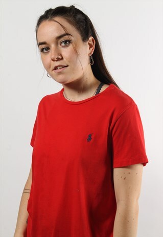 black ralph lauren t shirt red logo