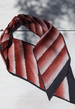 Brown/black/white micro-pleat scarf,hair scardf,headband