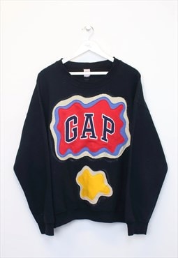 Vintage GAP reworked sweatshirt in black. Best fits XL