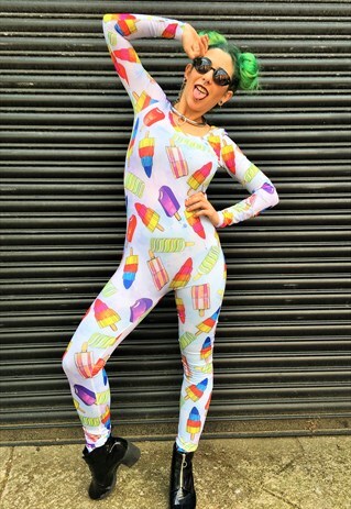 NEW WALLS ICE CREAM PRINT UNITARD