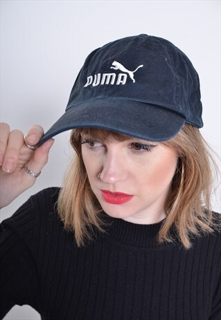VINTAGE PUMA BASEBALL CAP HAT BLUE