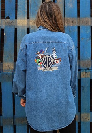 VINTAGE WARNER BROS. DENIM SHIRT