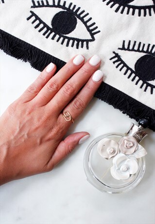 GOLD 'CANCER' ZODIAC SIGN COCKTAIL STATEMENT RING