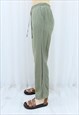 90S VINTAGE GREEN SLOUCHY TROUSERS