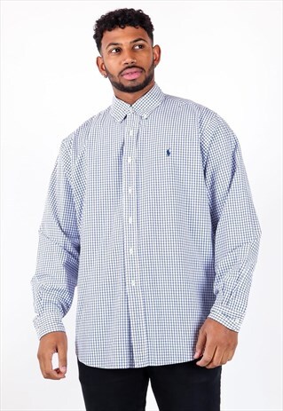 VINTAGE RALPH LAUREN CHECKERED SHIRT S1293B