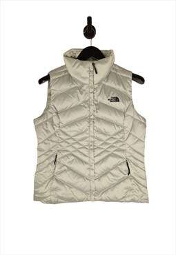 The North Face 550 Gilet Size M UK 10 In Silver Women's