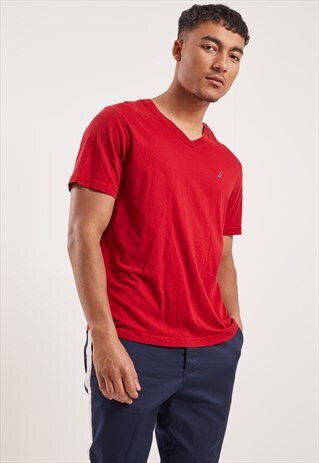 VINTAGE NAUTICA V-NECK T-SHIRT