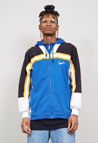 VINTAGE 90'S NIKE MULTICOLOUR HOODED TRACKSUIT JACKET