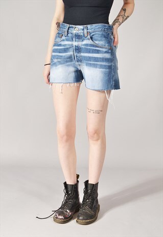 VINTAGE LEVI'S 501 DENIM SHORTS DARK BLUE