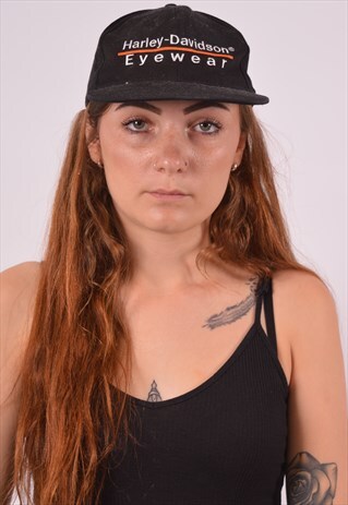 VINTAGE HARLEY DAVIDSON CAP BLACK