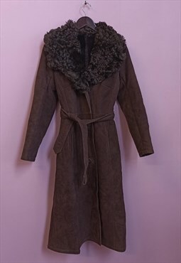 Vintage 1970s Penny Lane sheepskin coat in brown