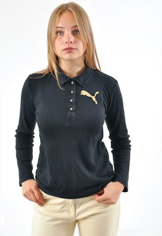 VINTAGE 90'S PUMA LONG SLEEVE POLO SHIRT