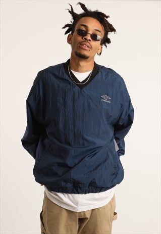 VINTAGE UMBRO REVERSIBLE PULLOVER FESTIVAL JACKET