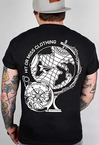 ADVENTURE BLACK T-SHIRT