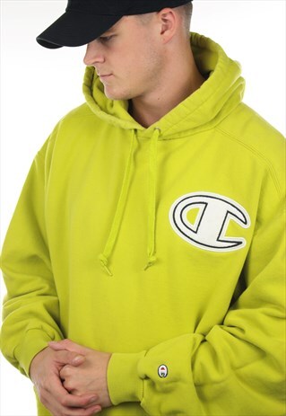 yellow champion hoodie big c