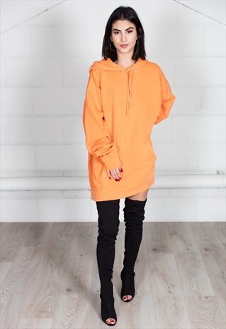 COSMIC SAINT BURNT ORANGE WASHED OVERSIZED HOODIE